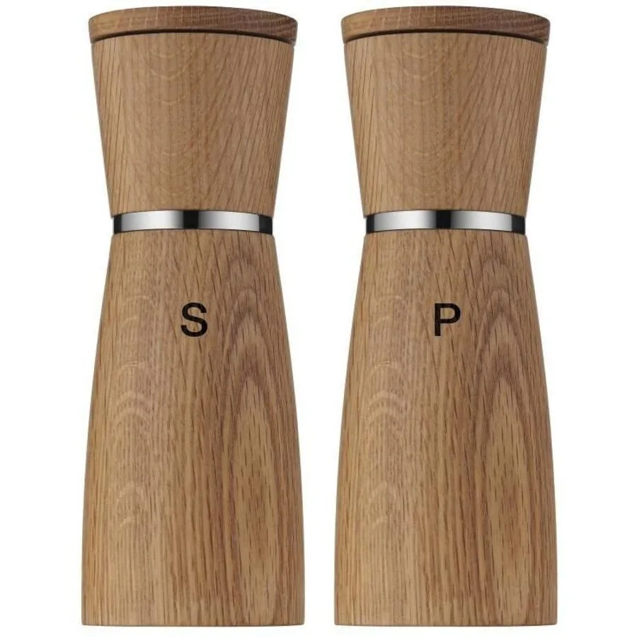Gewürzmühle WMF Braun Eiche H 17.9 cm Set