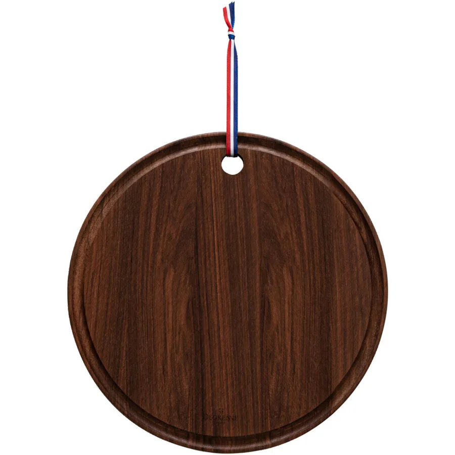 DEGRENNE Servierbrett Les Essences braun Nussbaumholz B 29.4 cm T 29.4 cm
