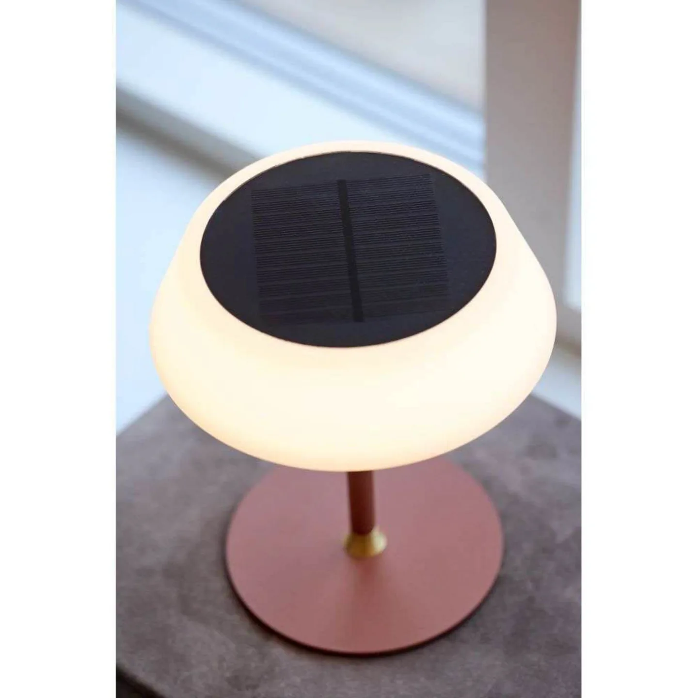 Solar Portable Bordlampe Terracotta - Halo Design - Stue - Metall