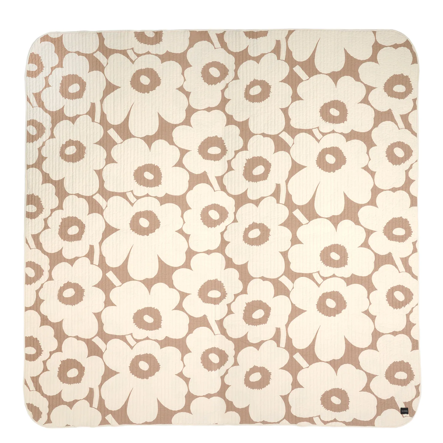 Marimekko - Unikko Bedspread 260x260cm Linen, Off-White - Sängöverkast