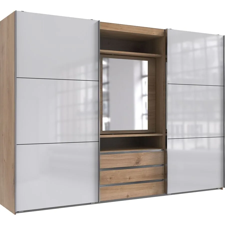 Kleiderschrank Macias Plankeneiche Holzwerkstoff B 300 cm