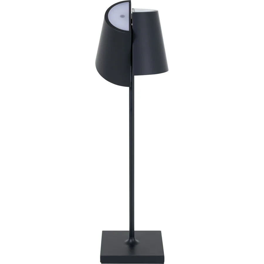 Tischlampe Nuindie Tango Schwarz Aluminium 11 cm 38 cm - LED - Lichtfarbe: Extra warmweiss - LED Energiesparlampen