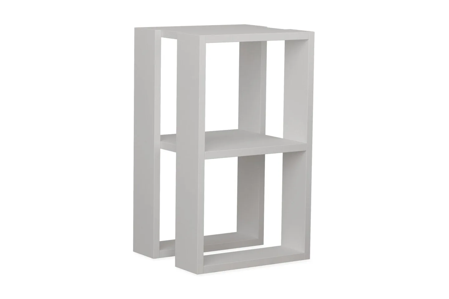 Homitis Sängbord 30 cm med Förvaring Hylla - Vit