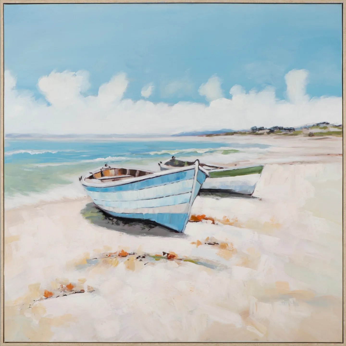 image LAND Gemälde Boote am Strand | Schubiger Möbel