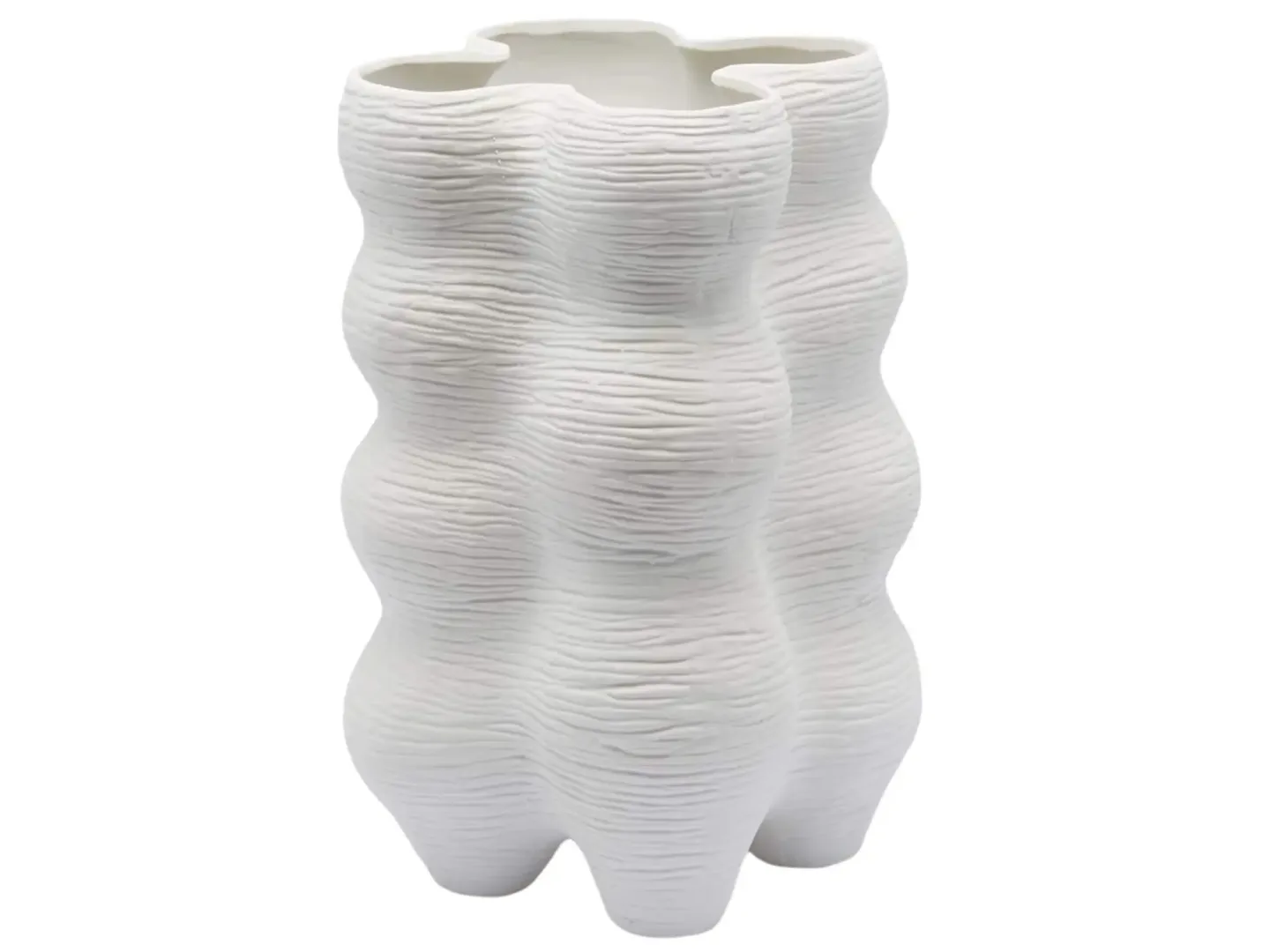 Edg Vase Bubbel Matt Weiss H: 33 cm | Schubiger Möbel