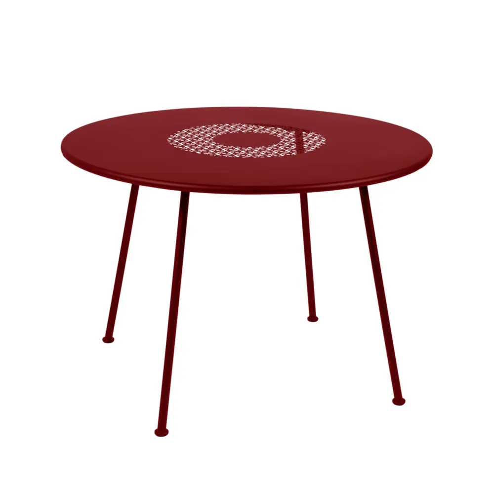 Fermob Lorette bord Chili (röd), ø110 cm