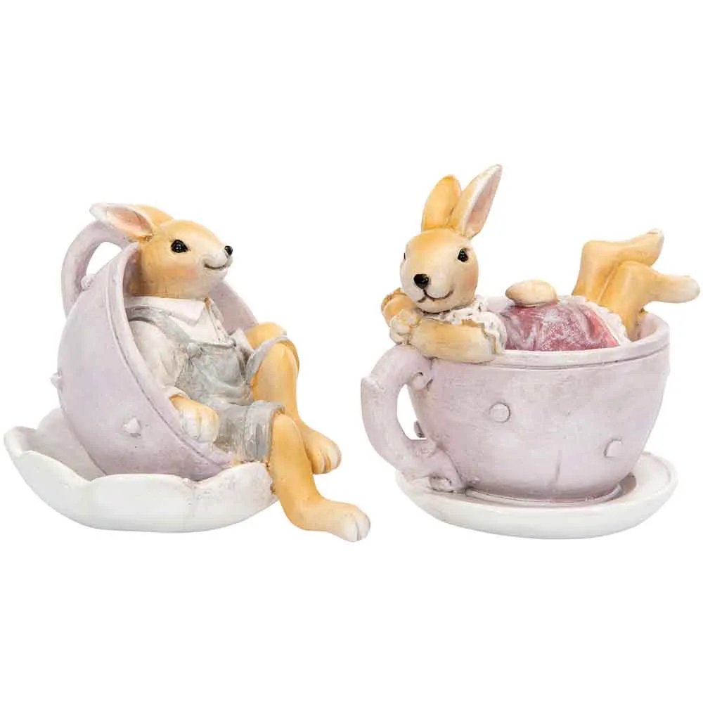 Kaniner i koppar 2 set
