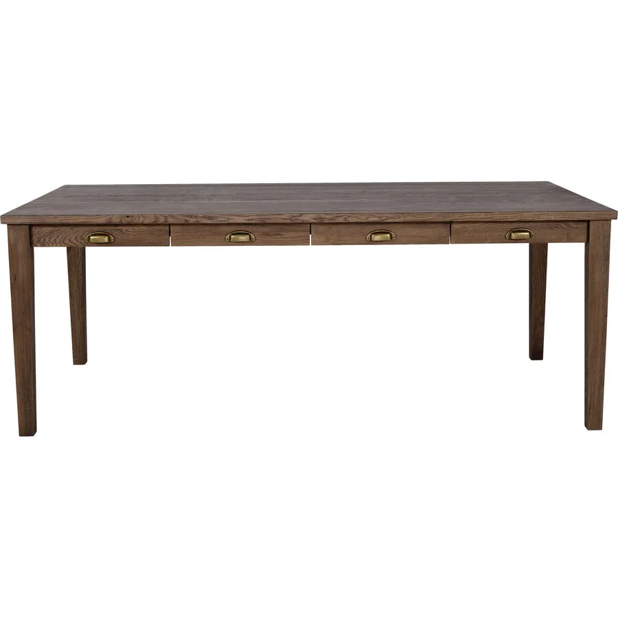 Esstisch Bea Eiche rustikal Eiche massiv Massivholz B 240 T 100 cm
