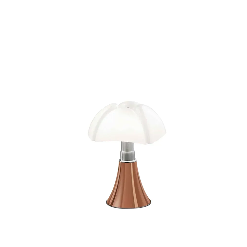 Martinelli Lucé Pipistrello Mini bordslampa koppar-vit skärm