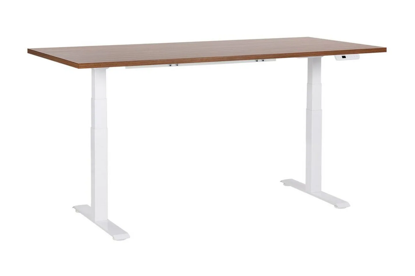 Bina Skrivbord 80x180 cm - Mörkt trä/Vit