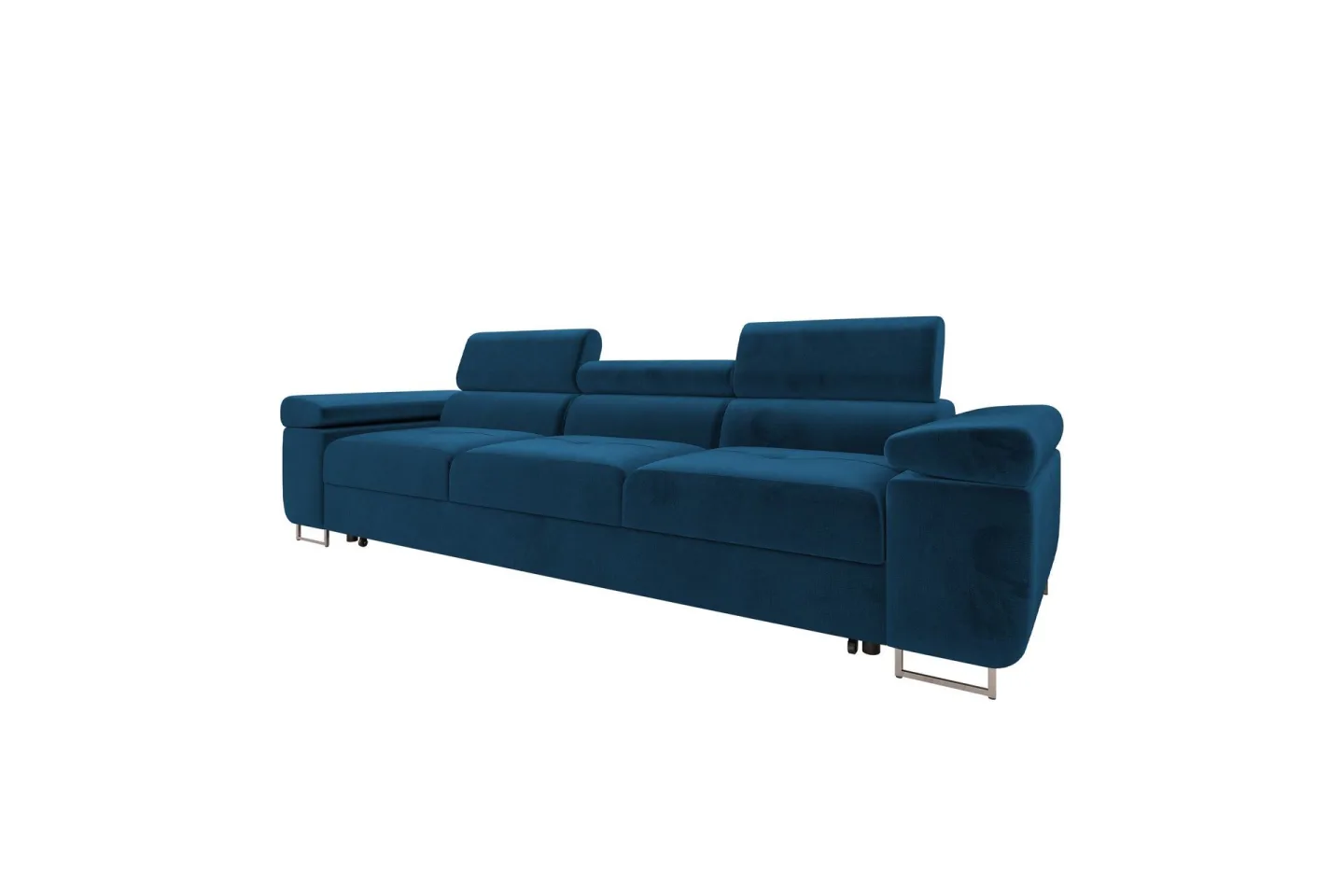 Gabina Bäddsoffa 3-sits i Plysch - Blå