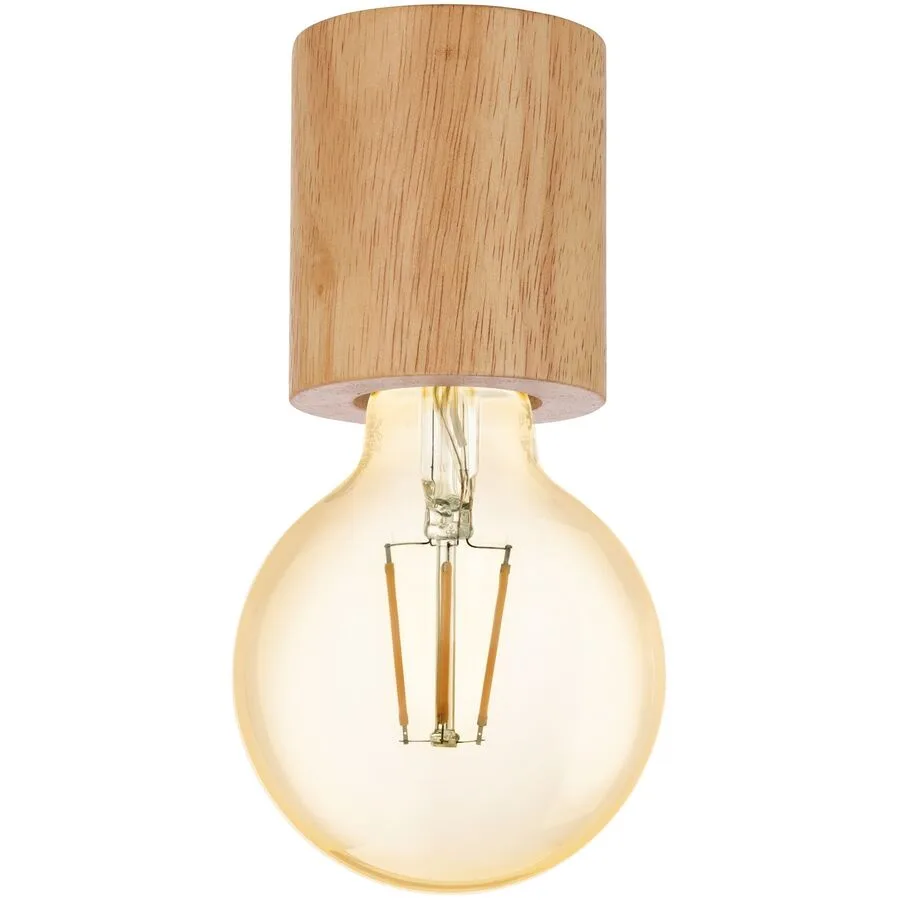 Eglo Deckenlampe Turialdo Braun Holz 7 cm 8 cm