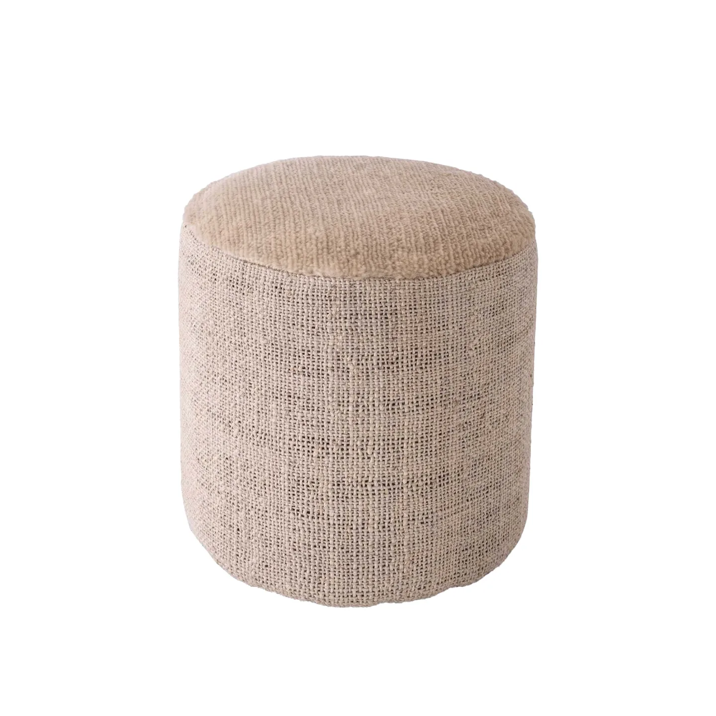 Nanimarquina - Tres Persian Pouf Vegetable - Sittpuffar - Elisa Padrón,Nani Marquina,Marcos Catalán - Beige - Trä/Skum