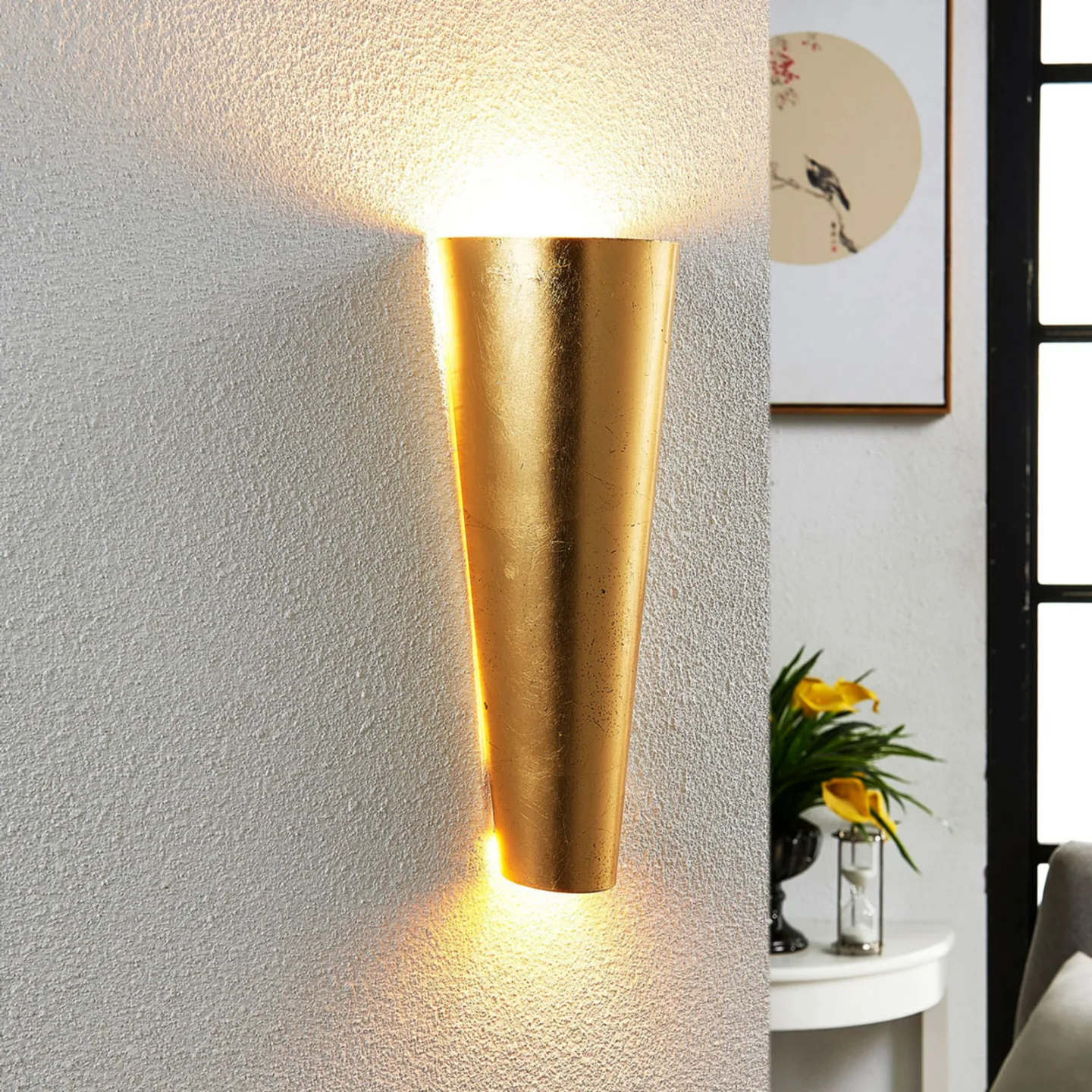 Conan Wandleuchte Gold - Lindby - Wohnzimmer - Modern - Metall - Mehrflammig
