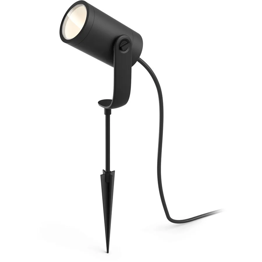 Aussenlampe Philips Hue Schwarz Aluminium 7 cm 19.4 cm - LED - Lichtfarbe: Warmweiss - LED Energiesparlampen