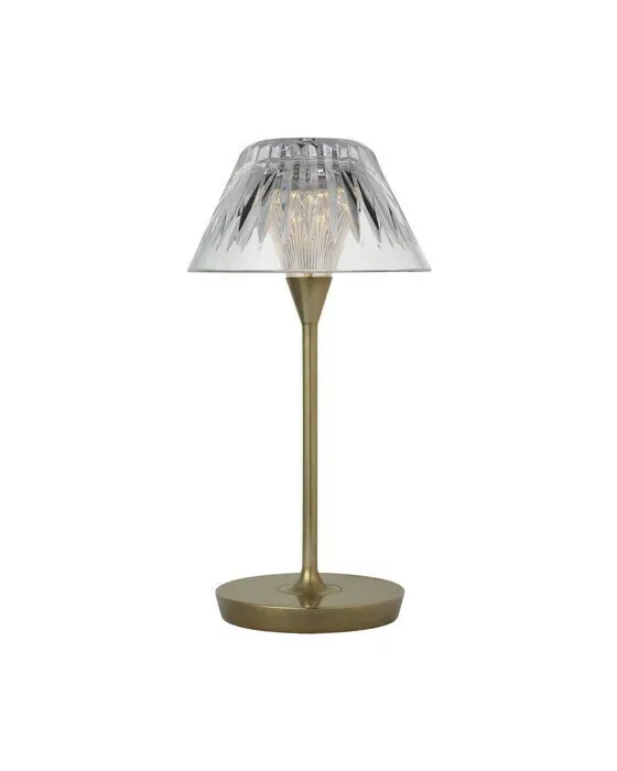 Blaze 12" Rechargeable Table Lamp Natural Brass