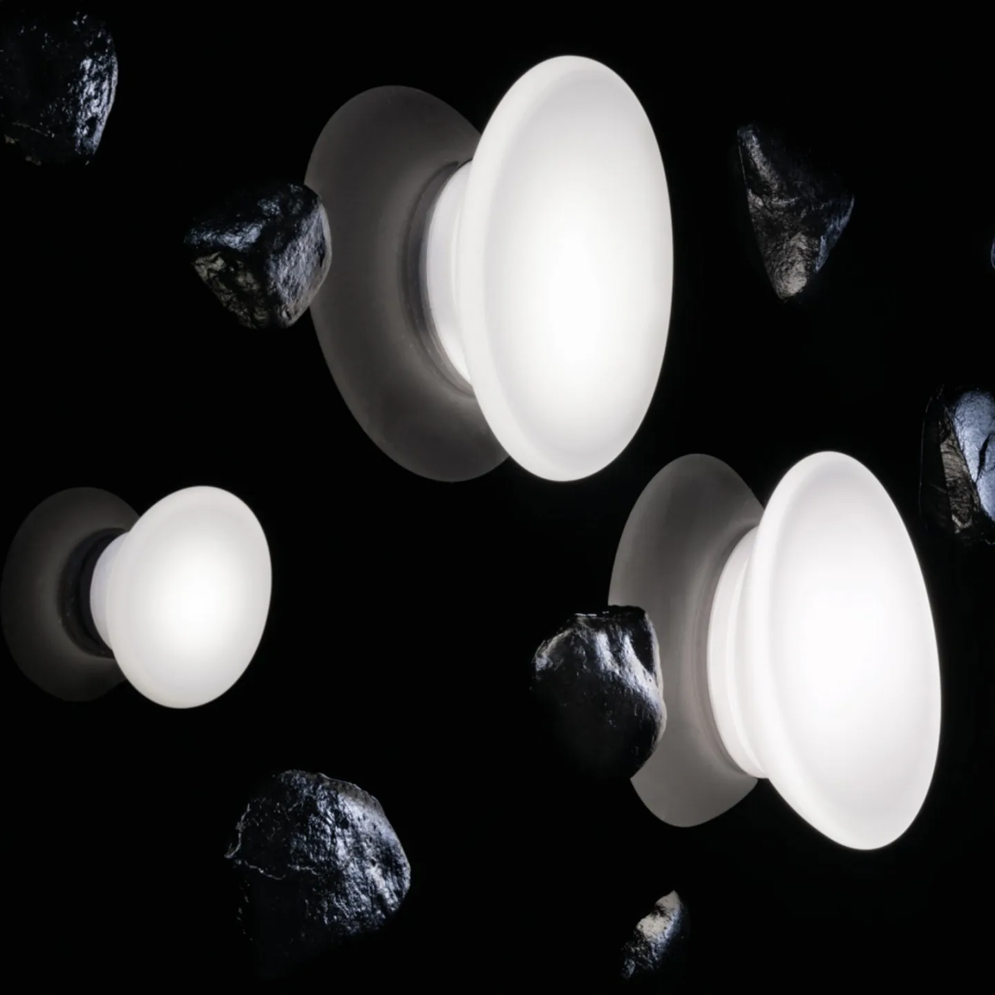 Dynamic LED-Wandleuchte, Ø 19 cm, Muranoglas - Stilnovo - Wohnzimmer - Design - Kunststoff - Rund
