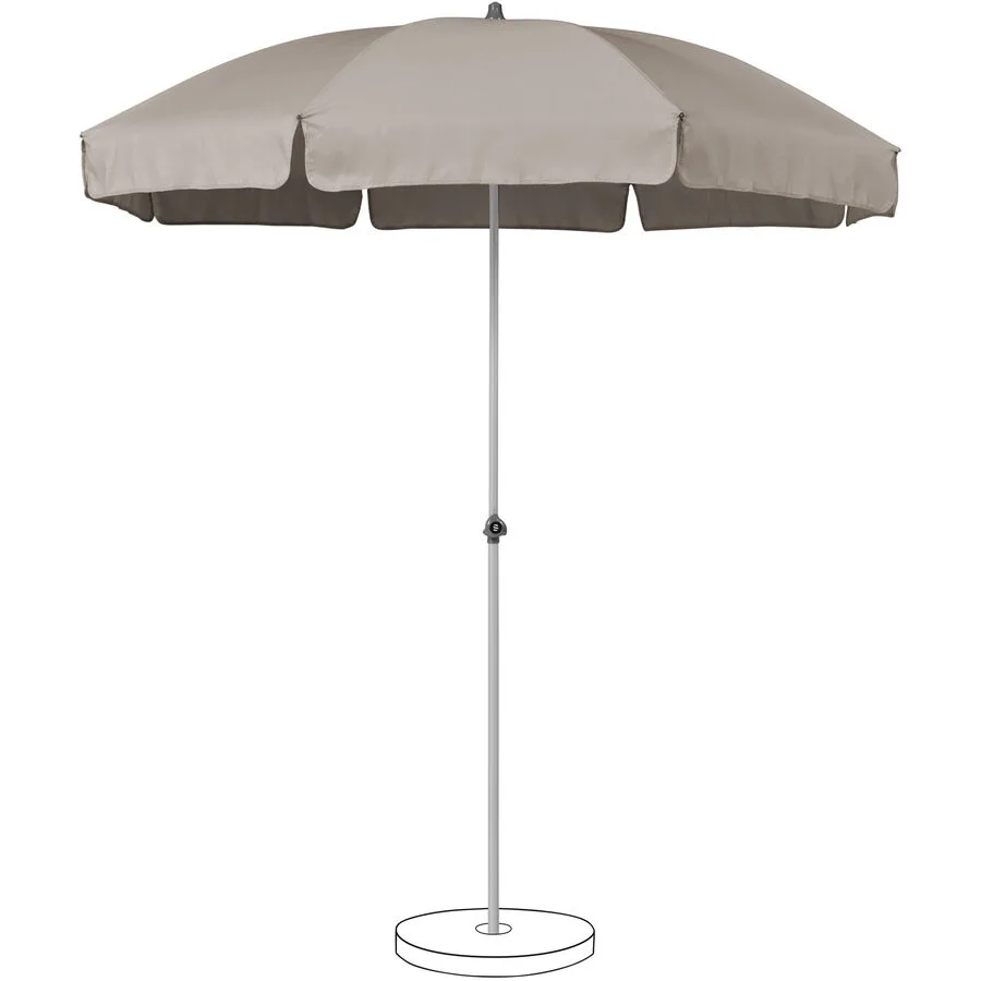 Suncomfort BY GLATZ Sonnenschirm Siesta taupe Polyester B 180 T 180 cm