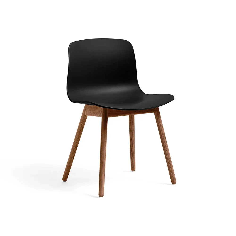 HAY About a Chair 12 stol Black-valnötsstativ