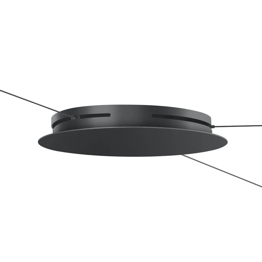Baldachin Bankamp Globe schwarz D 40 cm für 1-7 Pendel - Material: Aluminium/Stahl