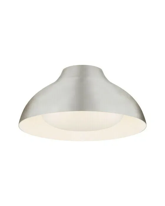 Agnes 15" Flush Mount Burnished Silver Leaf