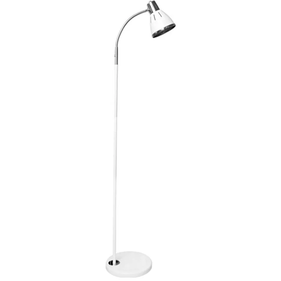 Leselampe Filix Weiss Chrom/Metall 35 cm 157 cm - Material: Metall/Chrom