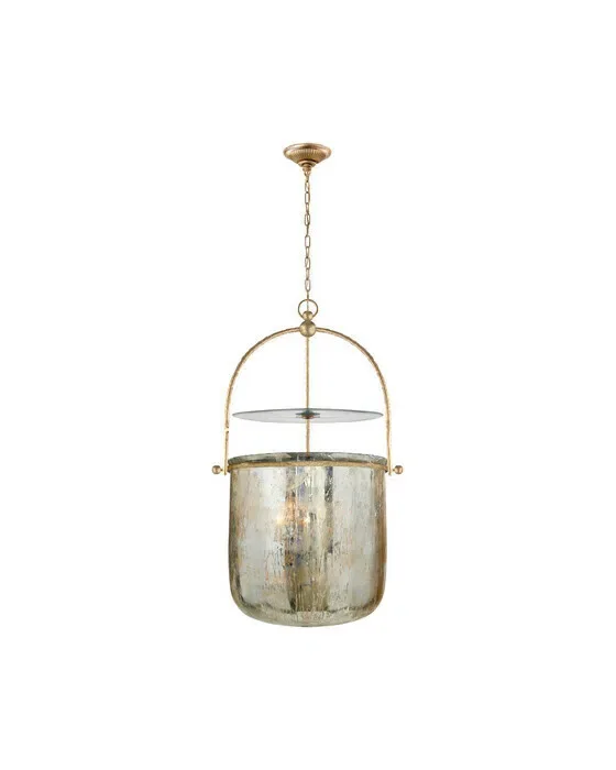 Lorford Smoke Bell Lantern Gilded Iron