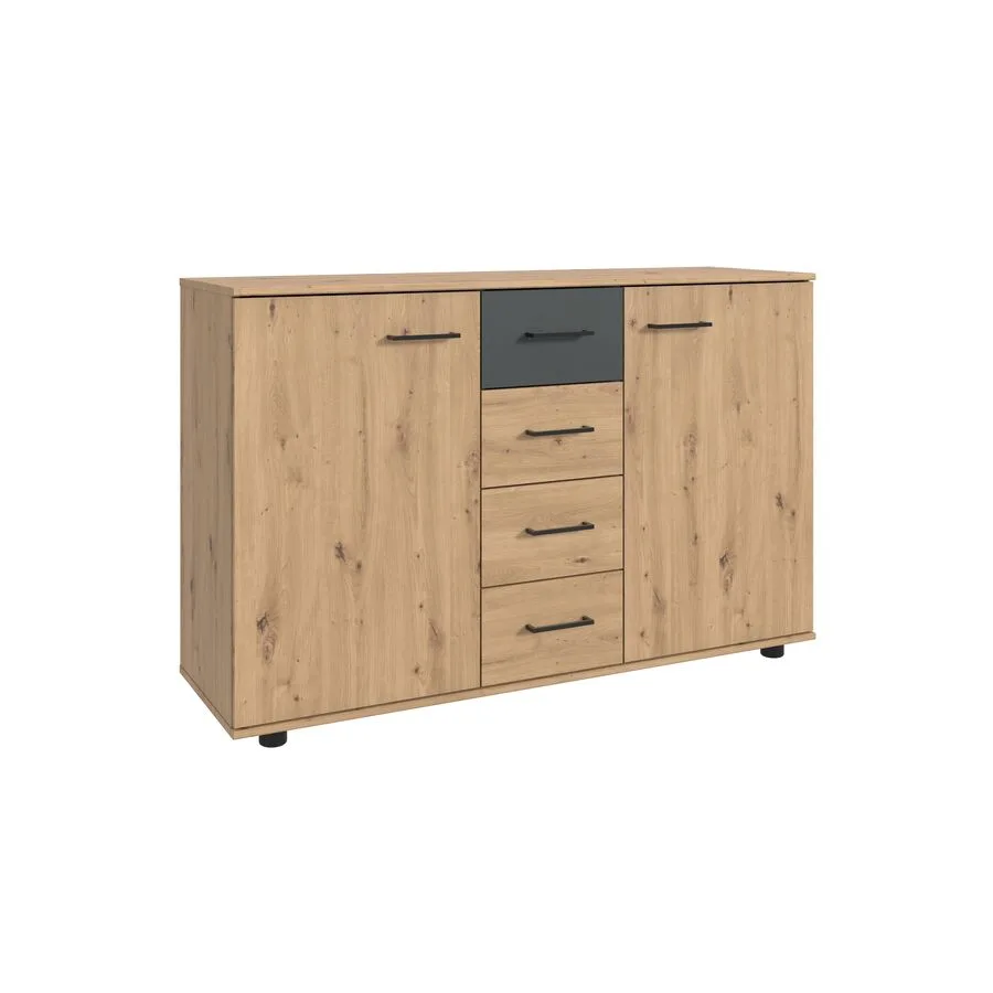 Kommode Tiby Eiche Nachbildung Holzwerkstoff B 130 H 83 cm