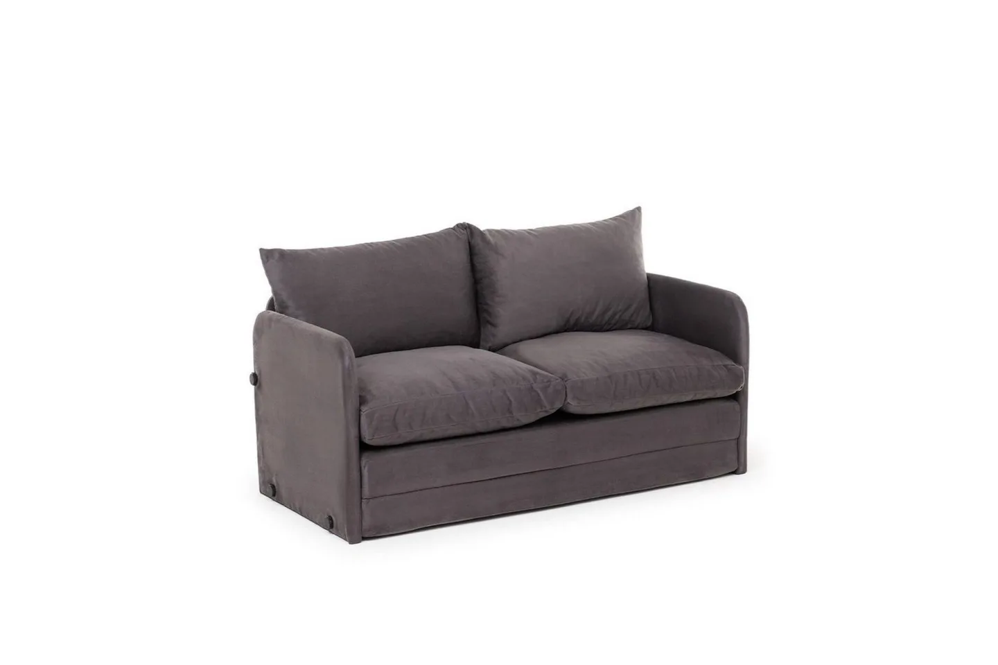 2-sits bäddsoffa Rubby (128 x 70 x 66 cm) Grå - Grå