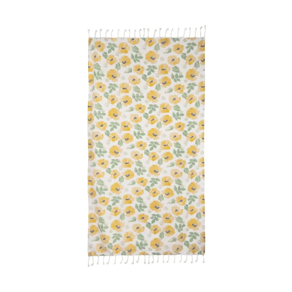 Sagaform Eden hamam handduk 90x170 cm Mixad gul