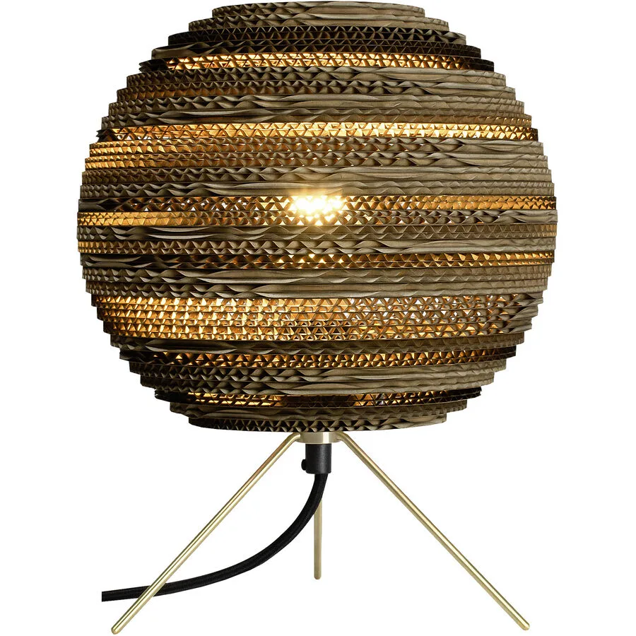 Graypants Tischlampe Moon Braun Karton 25 cm 22 cm