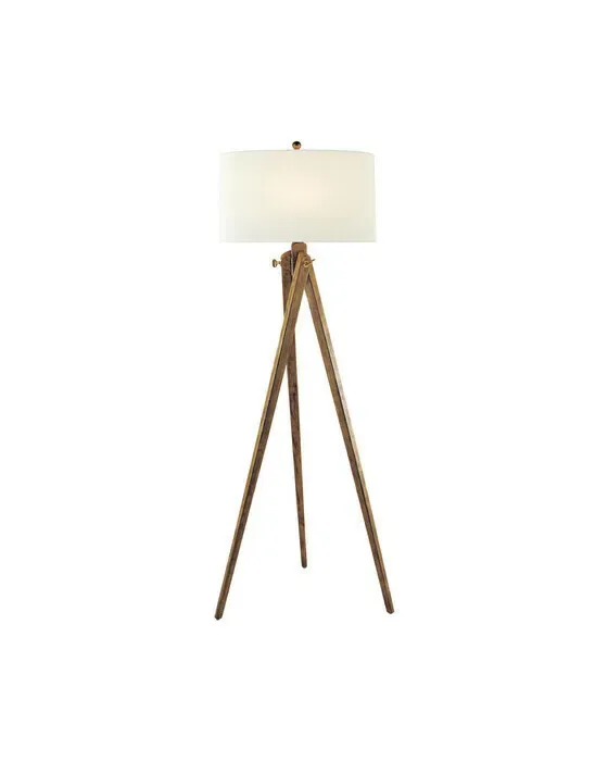 Tripod Floor Lamp French Wax/Linen