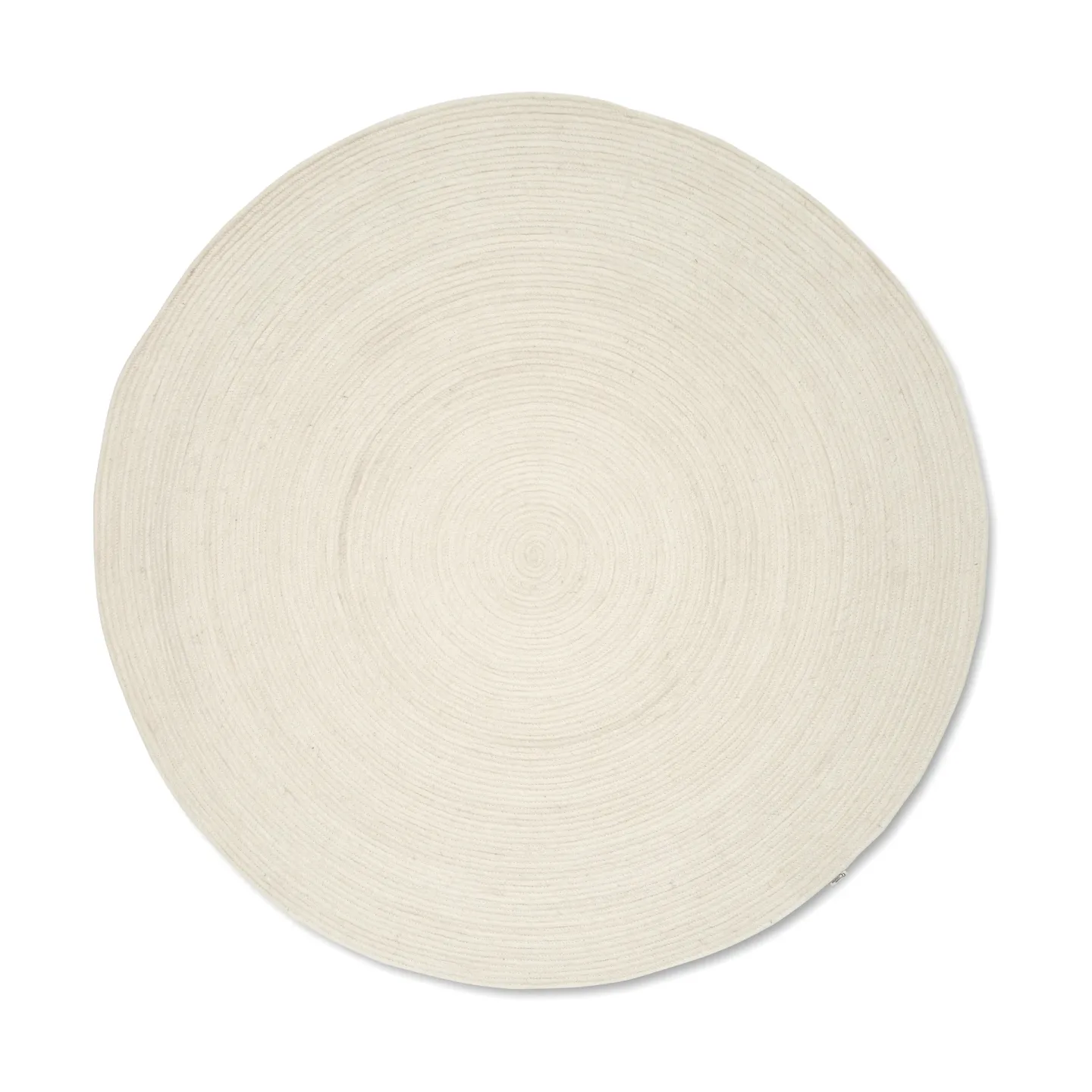 Classic Collection Merino Wollteppich rund Ø240 cm White