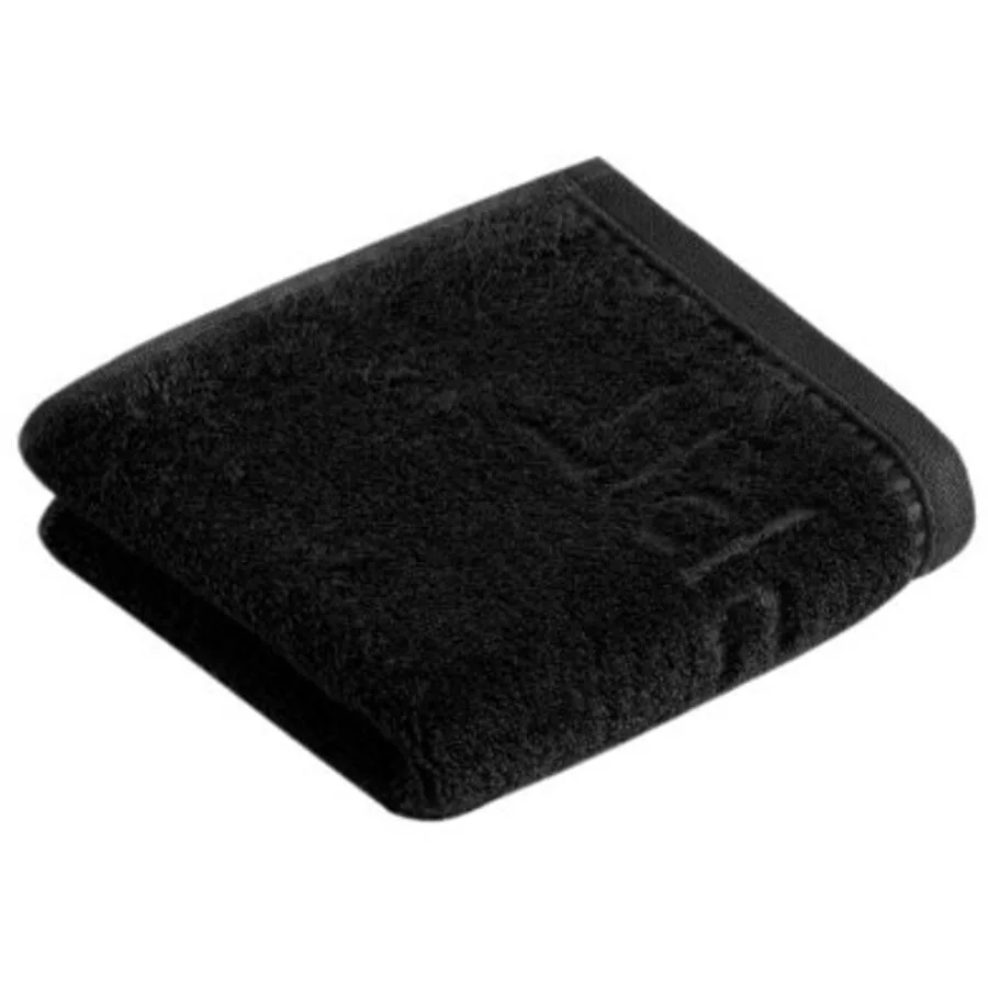 Esprit Gästetuch Modern Solid schwarz Baumwolle