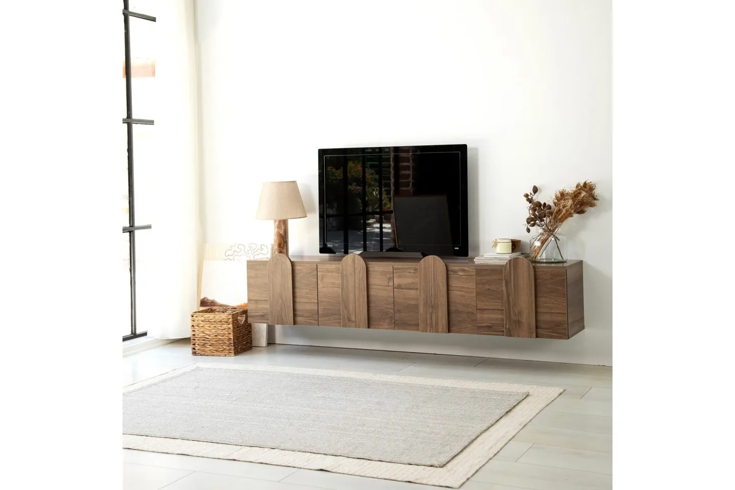 Malpani Tv-bänk 180 cm - Valnöt