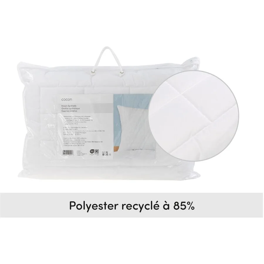 Kissen COCON Weiss Polyester 50 x 70 cm