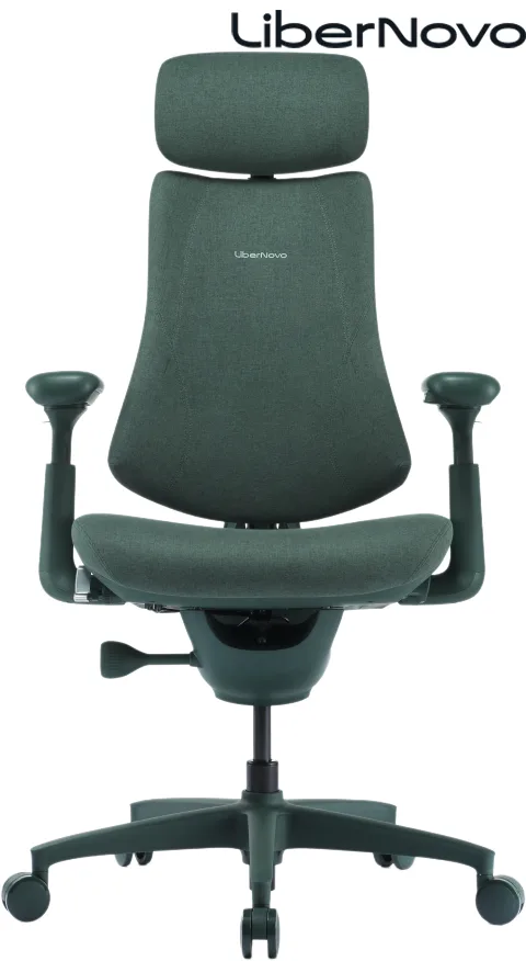 Ergonomischer Bürostuhl LIBERNOVO OMNI DYNAMIC Stoff grün
