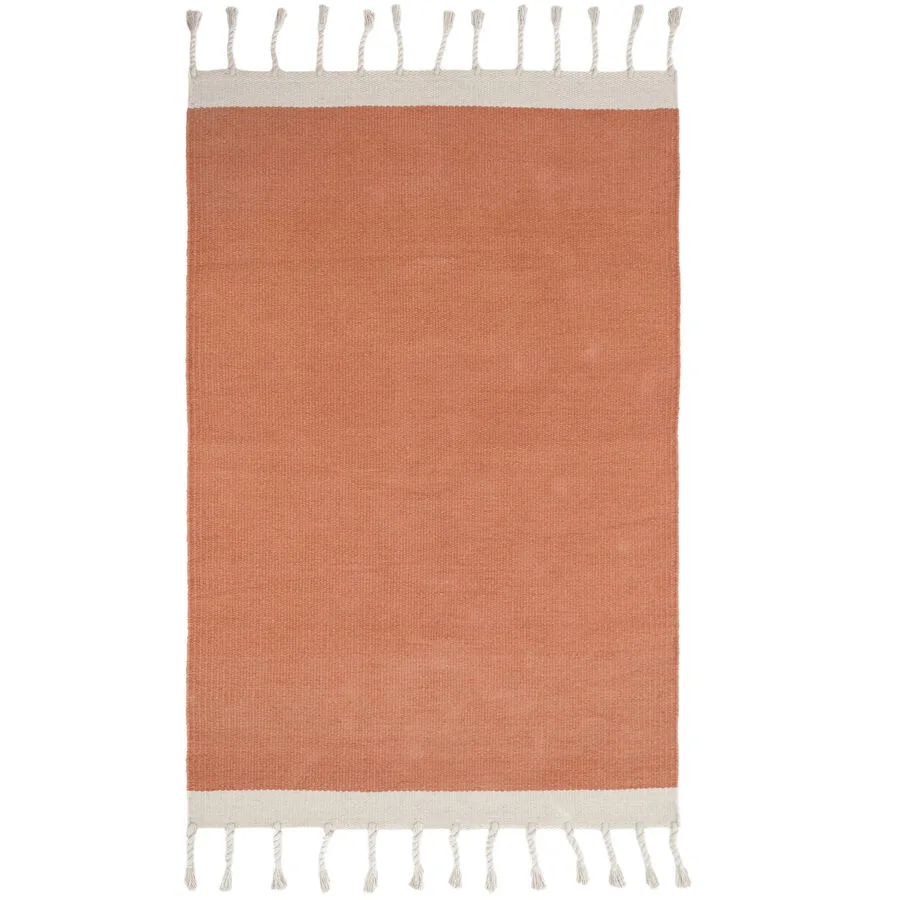 Teppich Dorentina Rosa Baumwolle 100 cm 150 cm