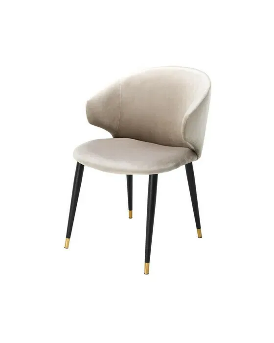 Volante Dining Chair Velvet Roche Beige