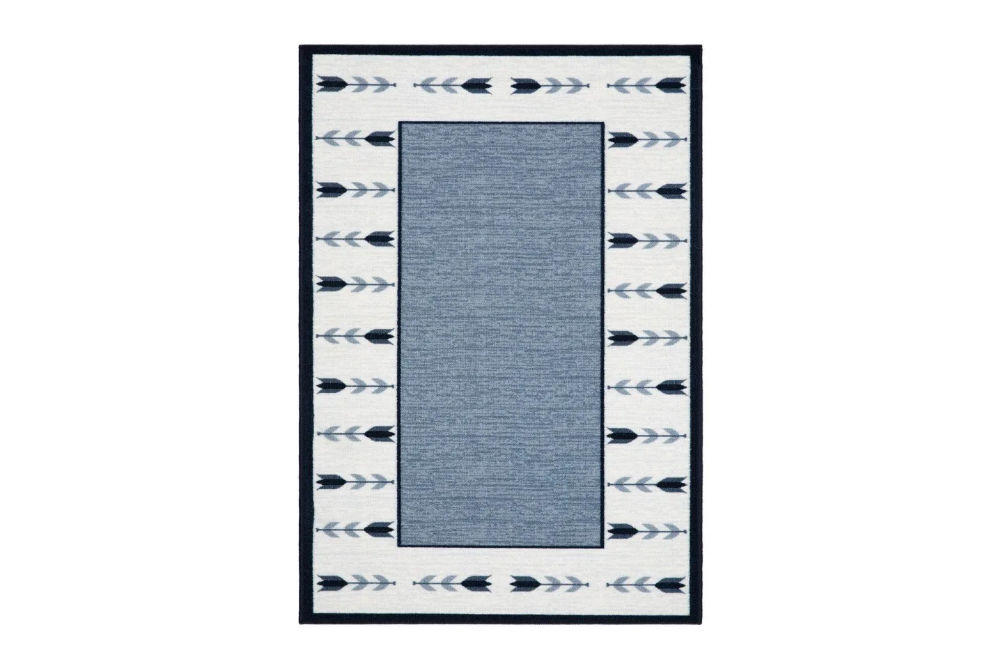Tulpan Flatvävd Matta 160x230 cm - Blå