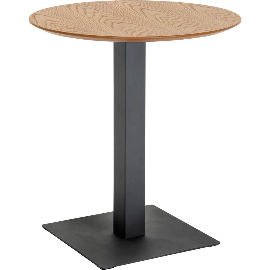 Bistrotisch Tamin natur/schwarz Eiche B 70 T 70 cm