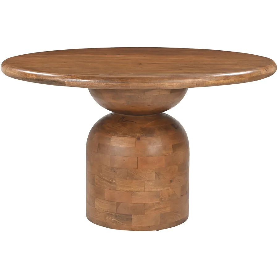 Tisch Mango natur Mangoholz massiv Massivholz B 130 T 130 cm