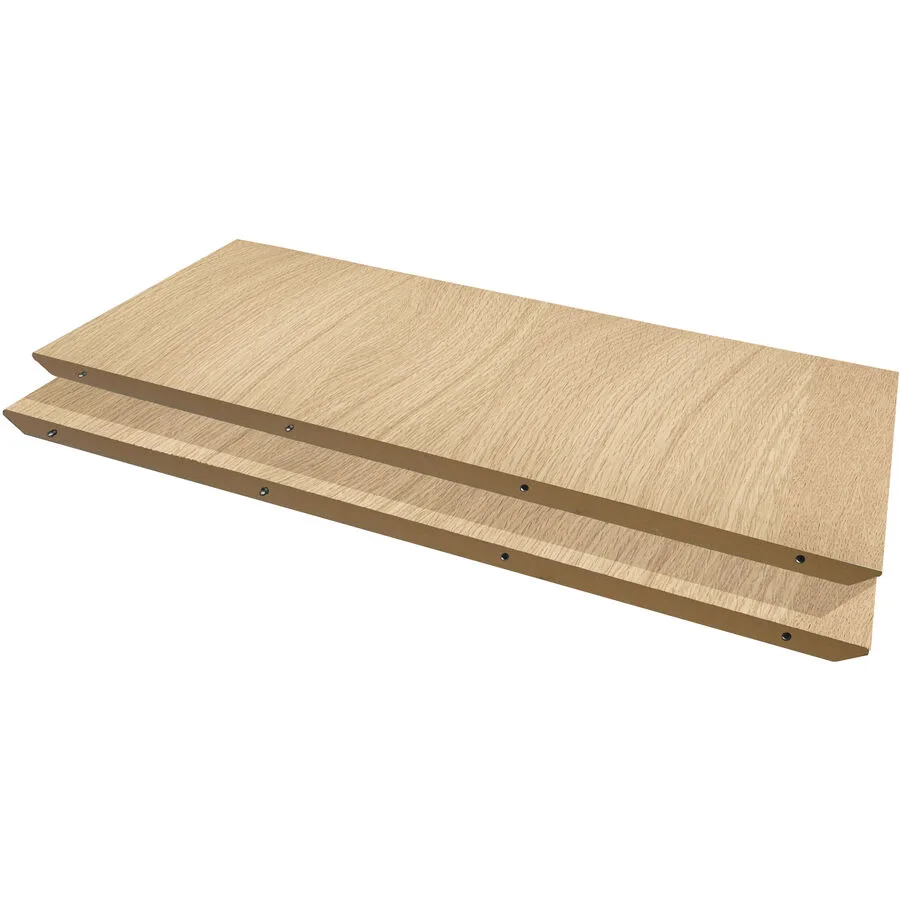 Tischverlängerung Sinthya eiche Holz, Melamin B 49 T 130 cm