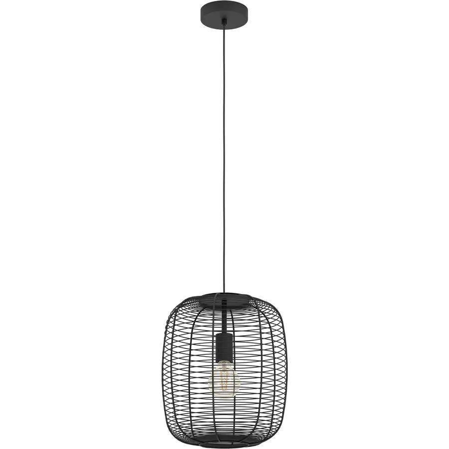 Eglo Pendellampe Rinroe Schwarz Stahl 110 cm