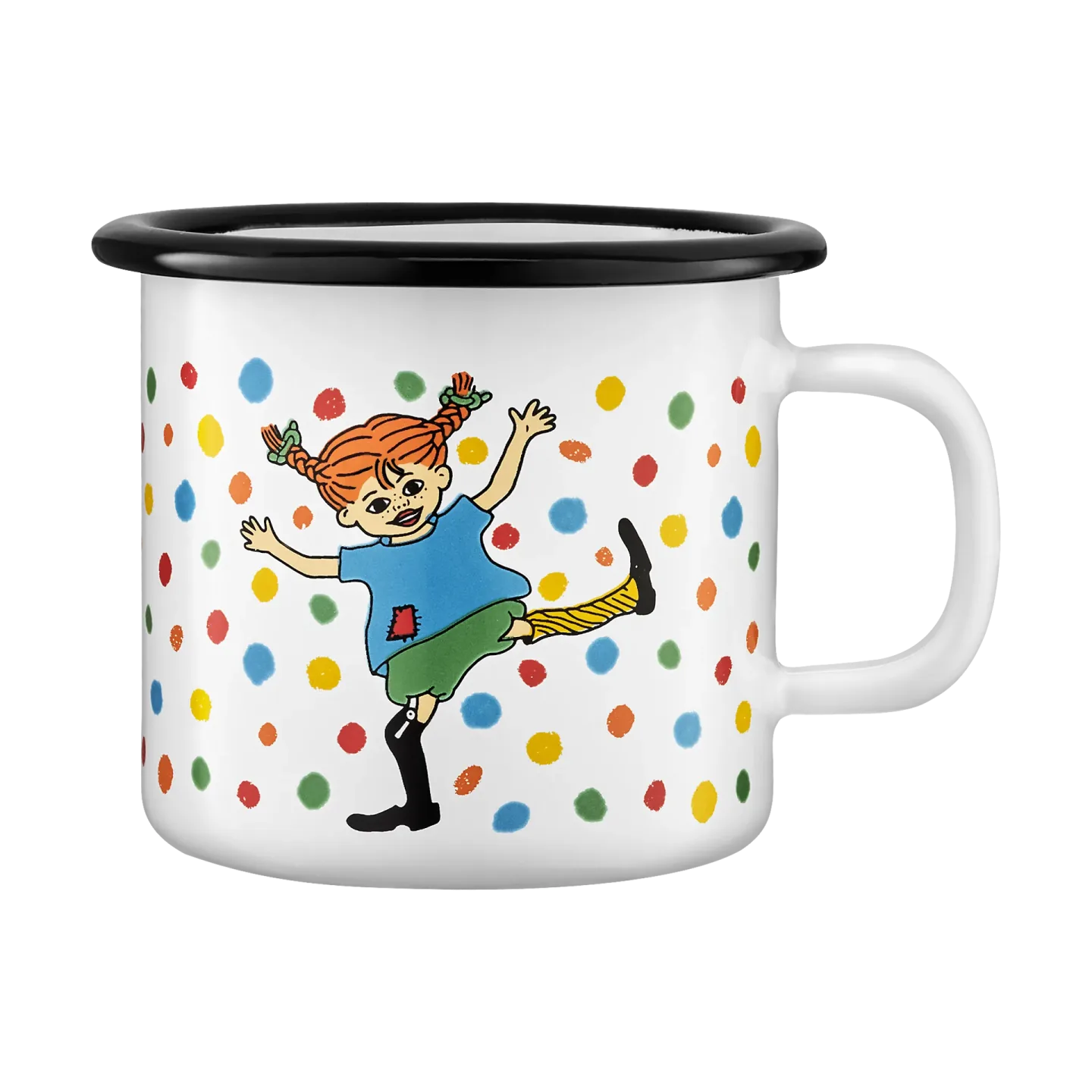 Muurla Pippi Emaillebecher 2,5 dl Hoppsansa