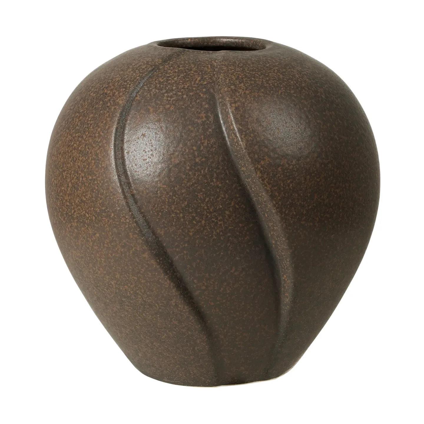 Broste Copenhagen Leda Vase Ø25x25 cm Antique brown