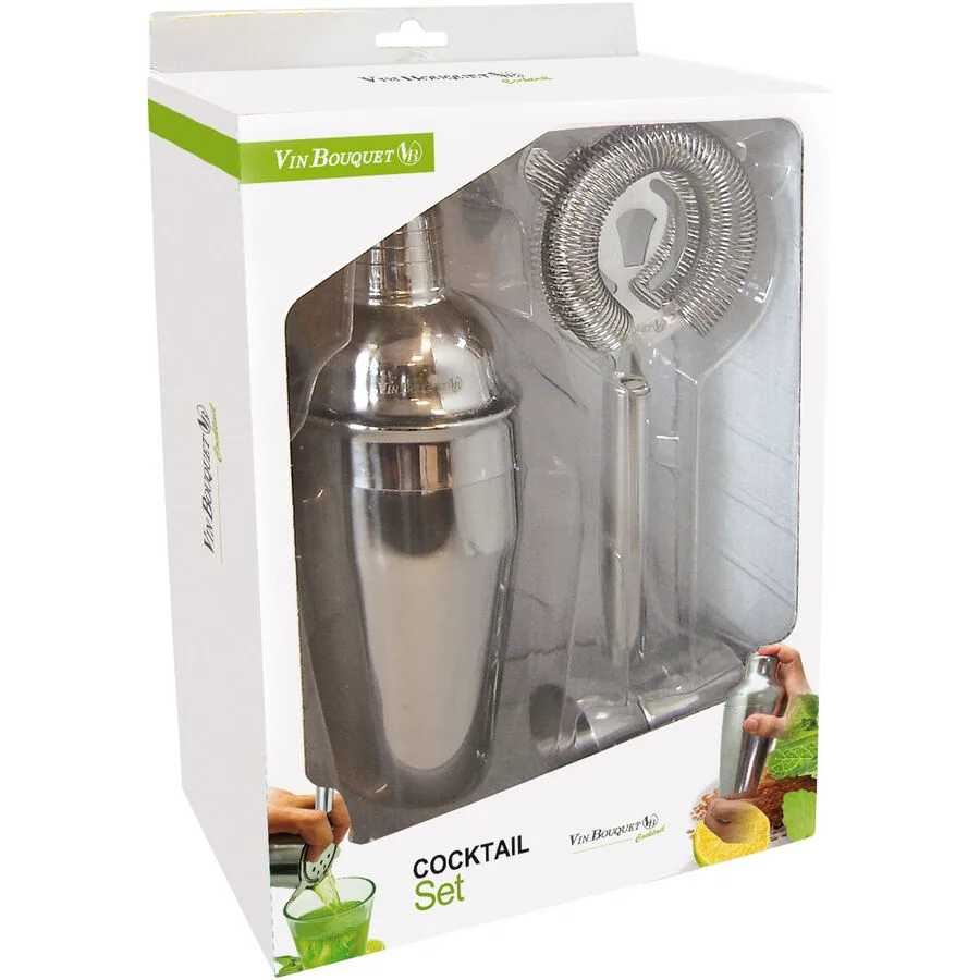 Cocktail-Set Wine & more chrom Edelstahl