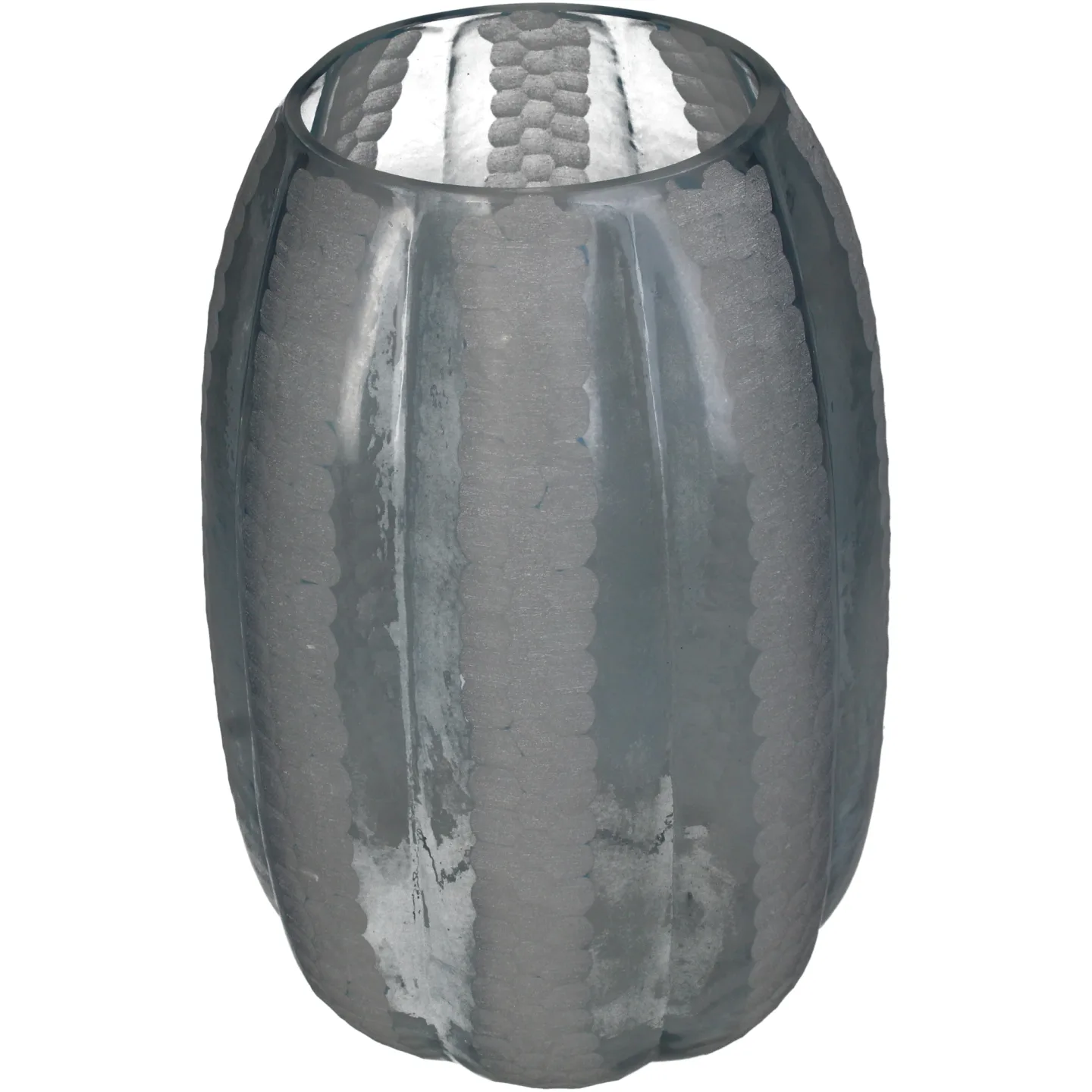 Kersten Vase Glas, Blau H: 28 cm | Schubiger Möbel