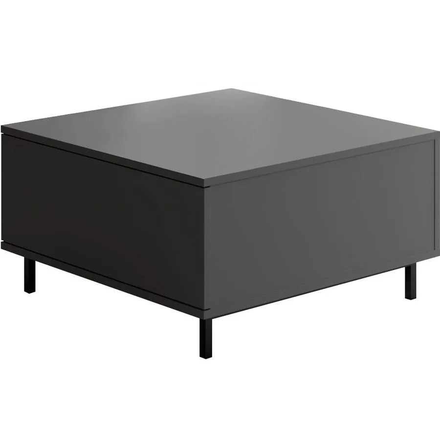 Salontisch Georis Anthrazit 100% Melaminbeschichtete Kiefer B 75 T 75 cm