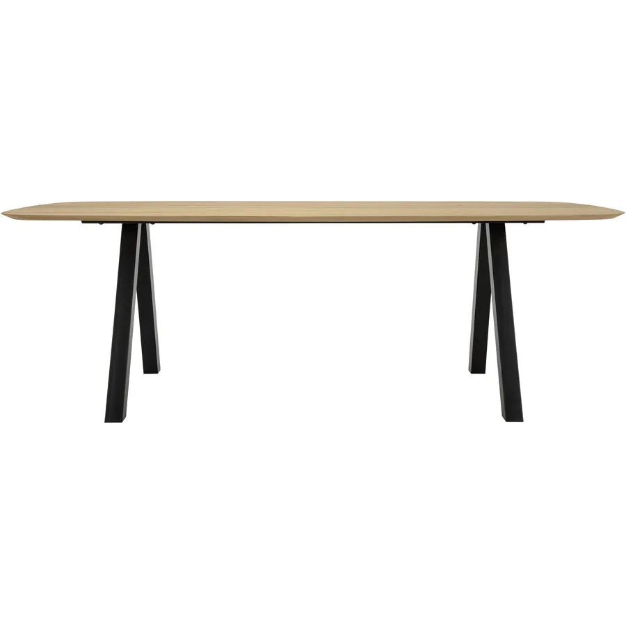 Tisch Elodie natur Eiche Massivholz B 95 T 180 cm